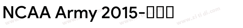 NCAA Army 2015字体转换